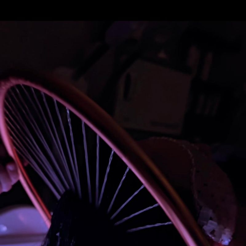 image of hair getting rinsed after a scalp treatment