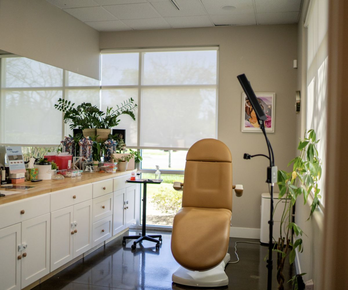 The treatment room at Savage Serenity MedSpa, a med spa in Fresno, California